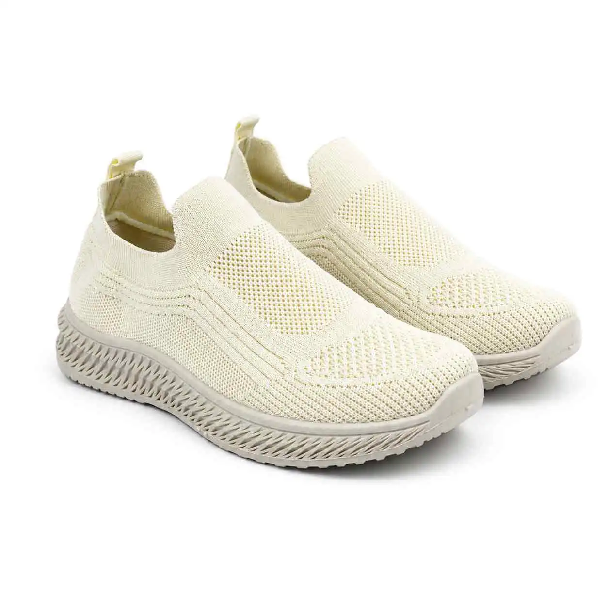 Espadrille ballerine pour femme fz1982 blanc/beige miniature
